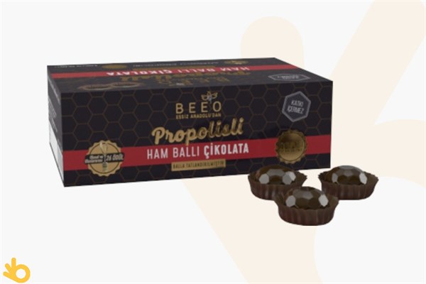Beeo Propolisli Ham Ballı Çikolata - 66g - 6'lı Kutu