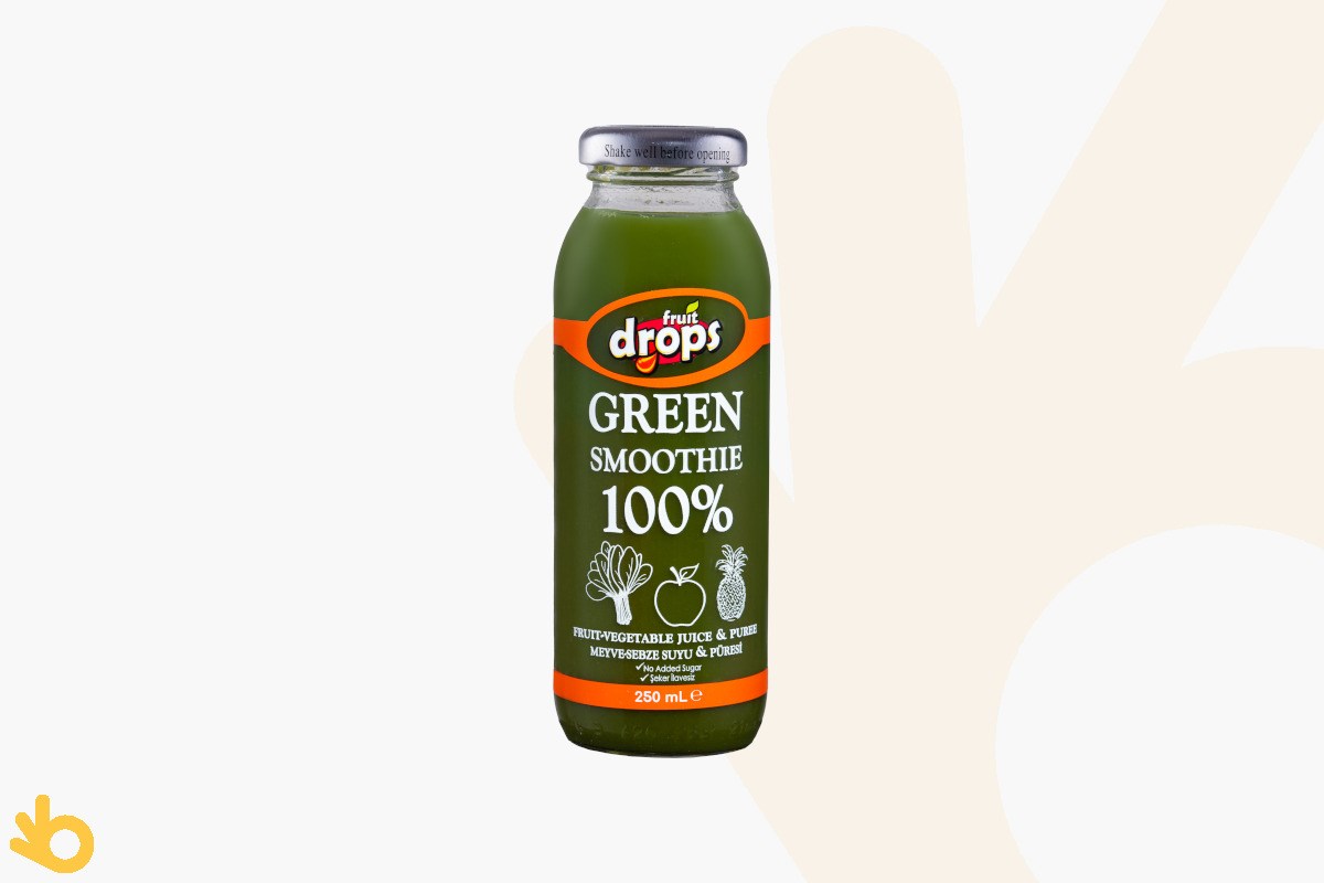 Fruit Drops Green Smoothie - %100 Meyve, Sebze Suyu | bikalite
