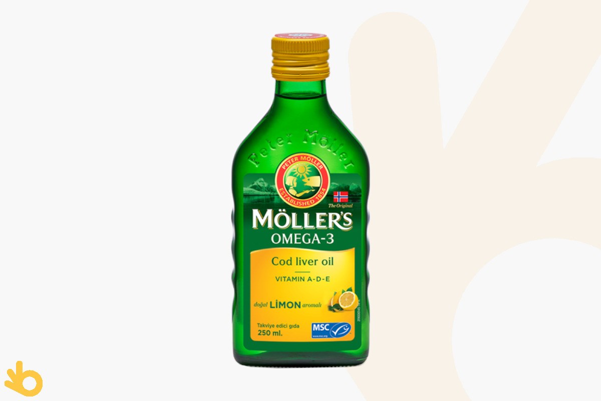 Möller's Omega 3 - Morina Balığı Karaciğer Yağı Limon | bikalite
