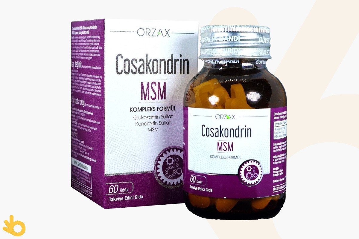 Orzax Cosakondrin MSM Glukozamin Sülfat, Kondoritin... | bikalite