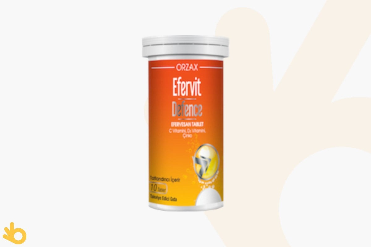 Orzax Efervit Defence - Vitamin C, Çinko, D3 Vitamini | bikalite