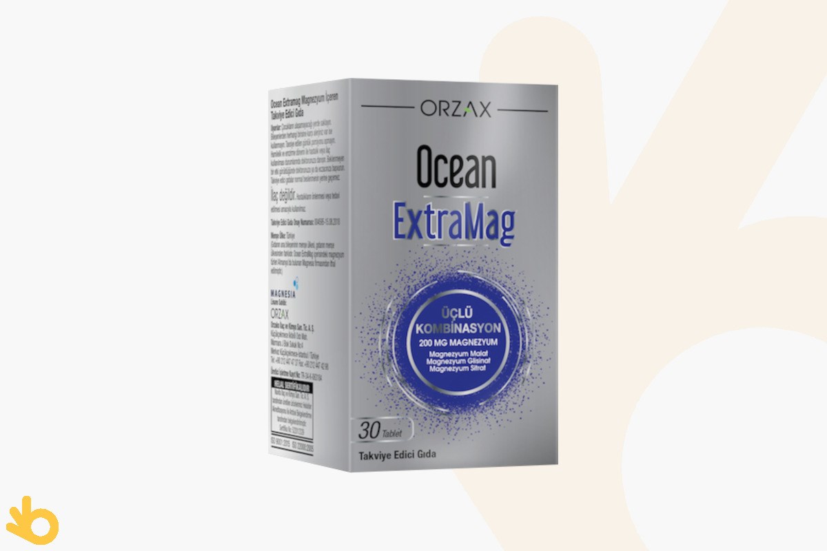 Orzax Ocean Extramag - Magnezyum Takviyesi - 30 Tablet | bikalite