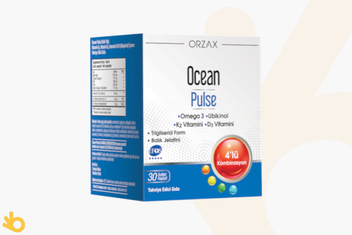 Ocean Pulse - Balık Yağı / Omega 3, Koenzim Q10, D3K2 | bikalite