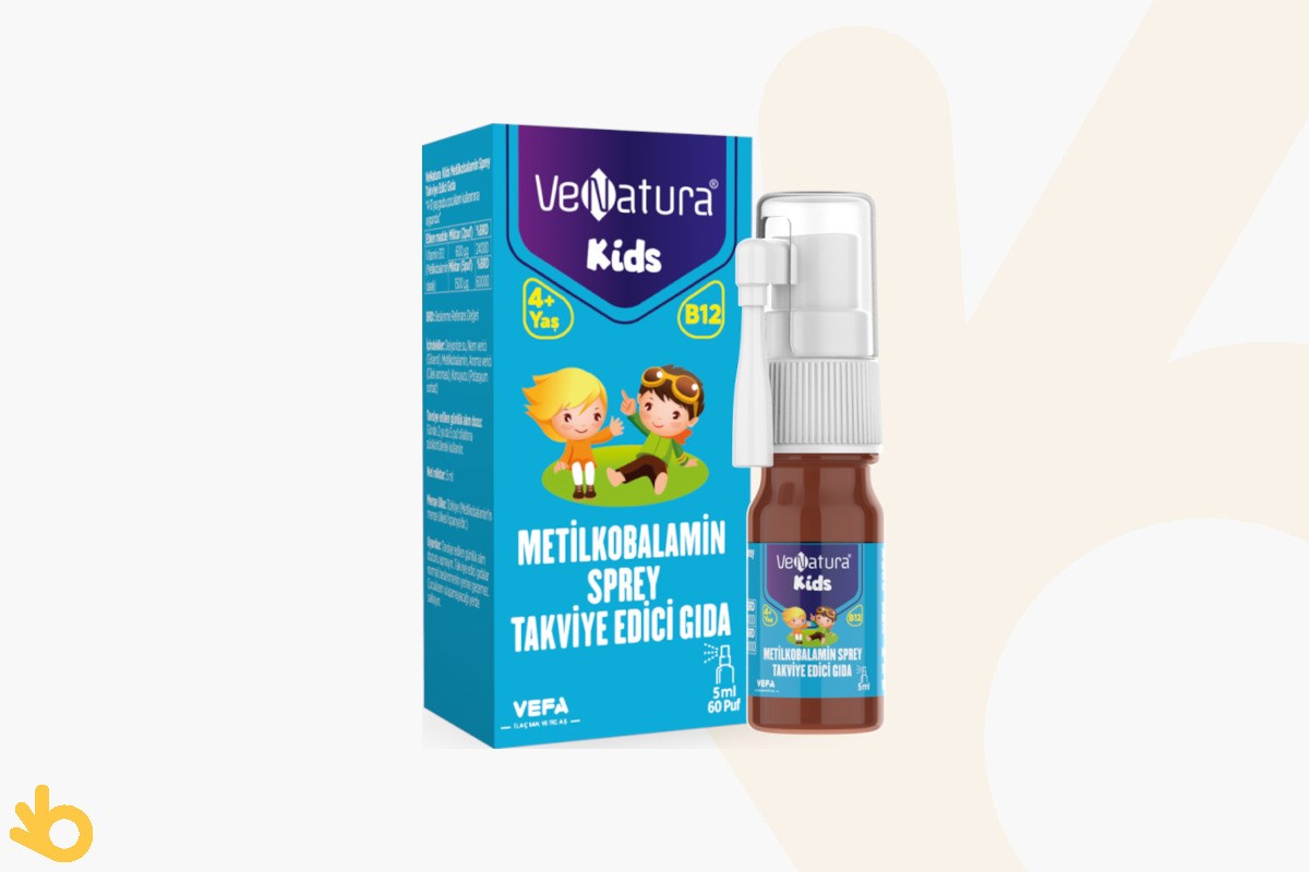 VeNatura Kids Metilkobalamin / B12 Sprey - 5ml | bikalite