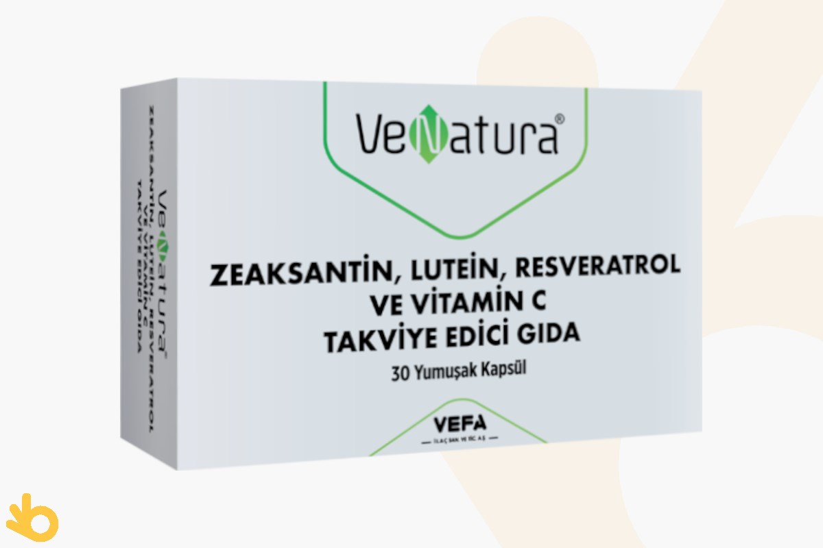 VeNatura Zeaksantin, Lutein, Resveratrol & C Vitamini | bikalite