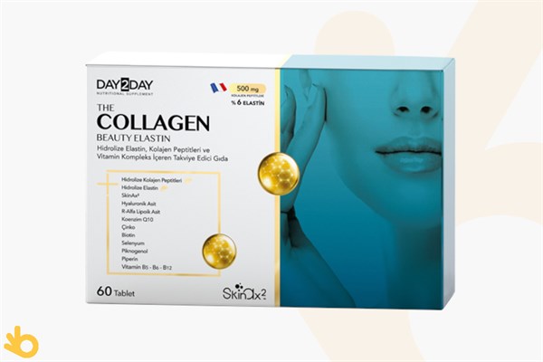Day2Day The Collagen Beauty Elastin - Kolajen, Elastin, Multivitamin, Multimineral - 60 Tablet