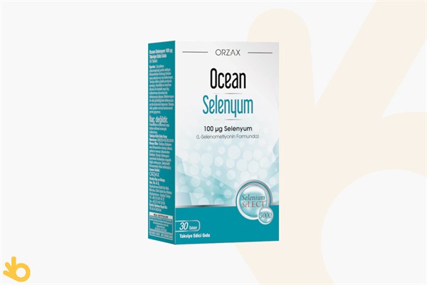 Orzax Ocean Selenyum Takviye Edici Gıda - 100mcg - 30 Tablet