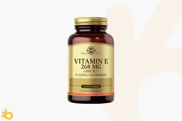 Solgar Vitamin E - 400 IU E Vitamini - Takviye Edici Gıda - 268mg - 50 Kapsül
