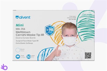 Alvent Mini Meltblown Cerrahi Çocuk Maskesi | bikalite