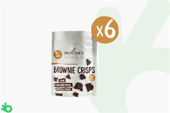 Munchey Brownie Crisps 6'lı Paket - Vegan, Protein, Yüksek Lif - 240gr