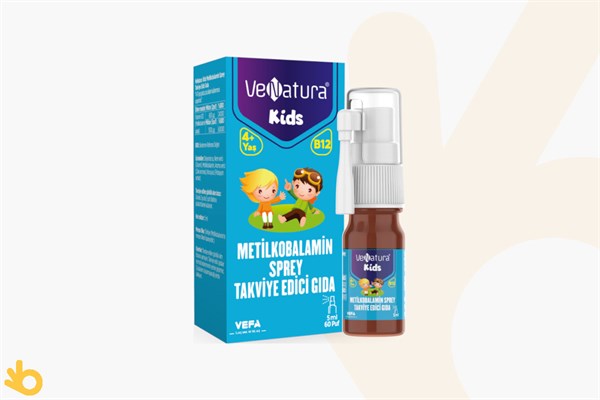 VeNatura Kids Metilkobalamin / B12 Vitamini - Takviye Edici Gıda - 5ml Sprey