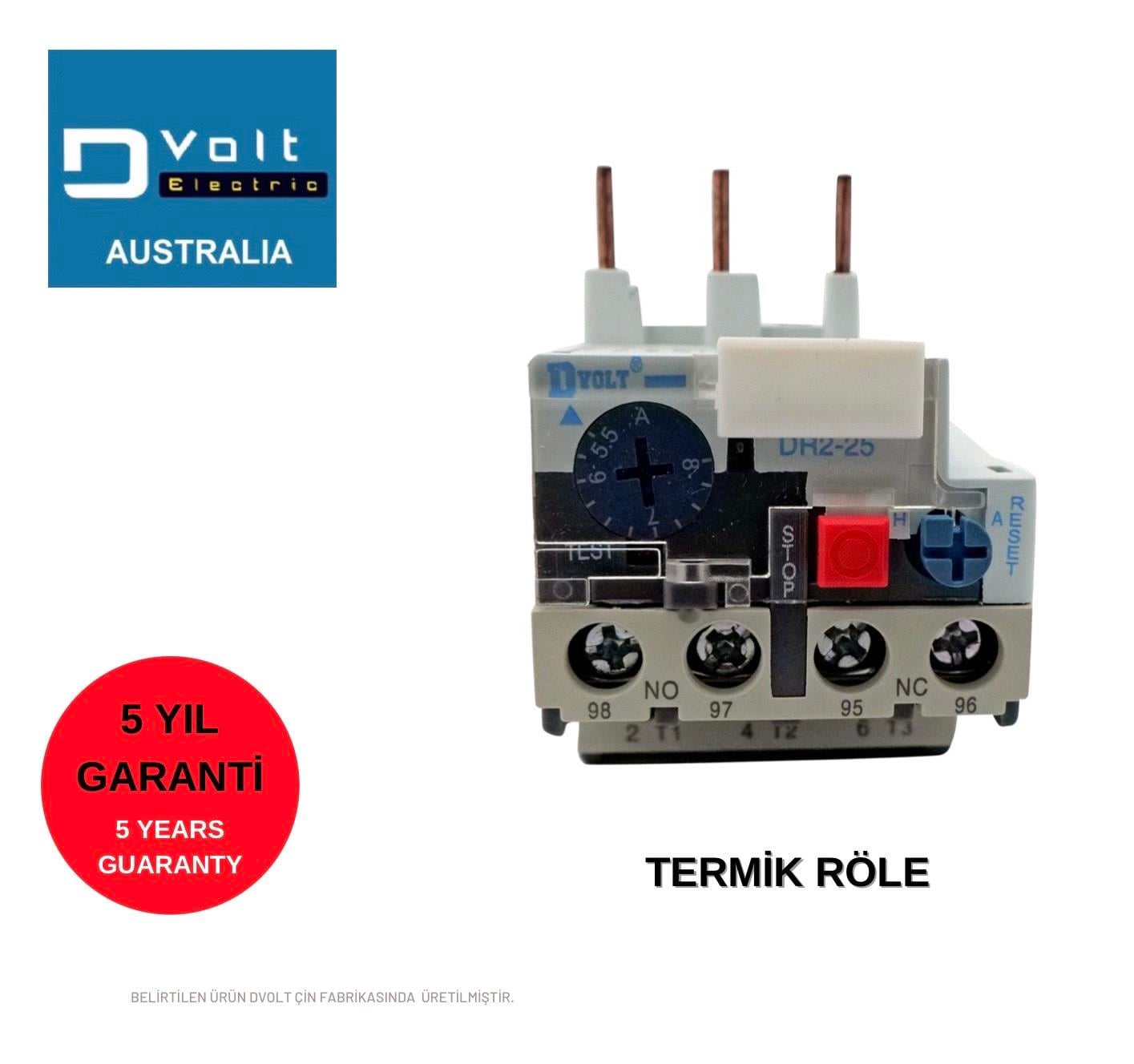 Asansör Tüm Ürünler (Elektrik, Elektronik, Mekanik, Hırdavat)DVOLTDVOLT Termik Röle