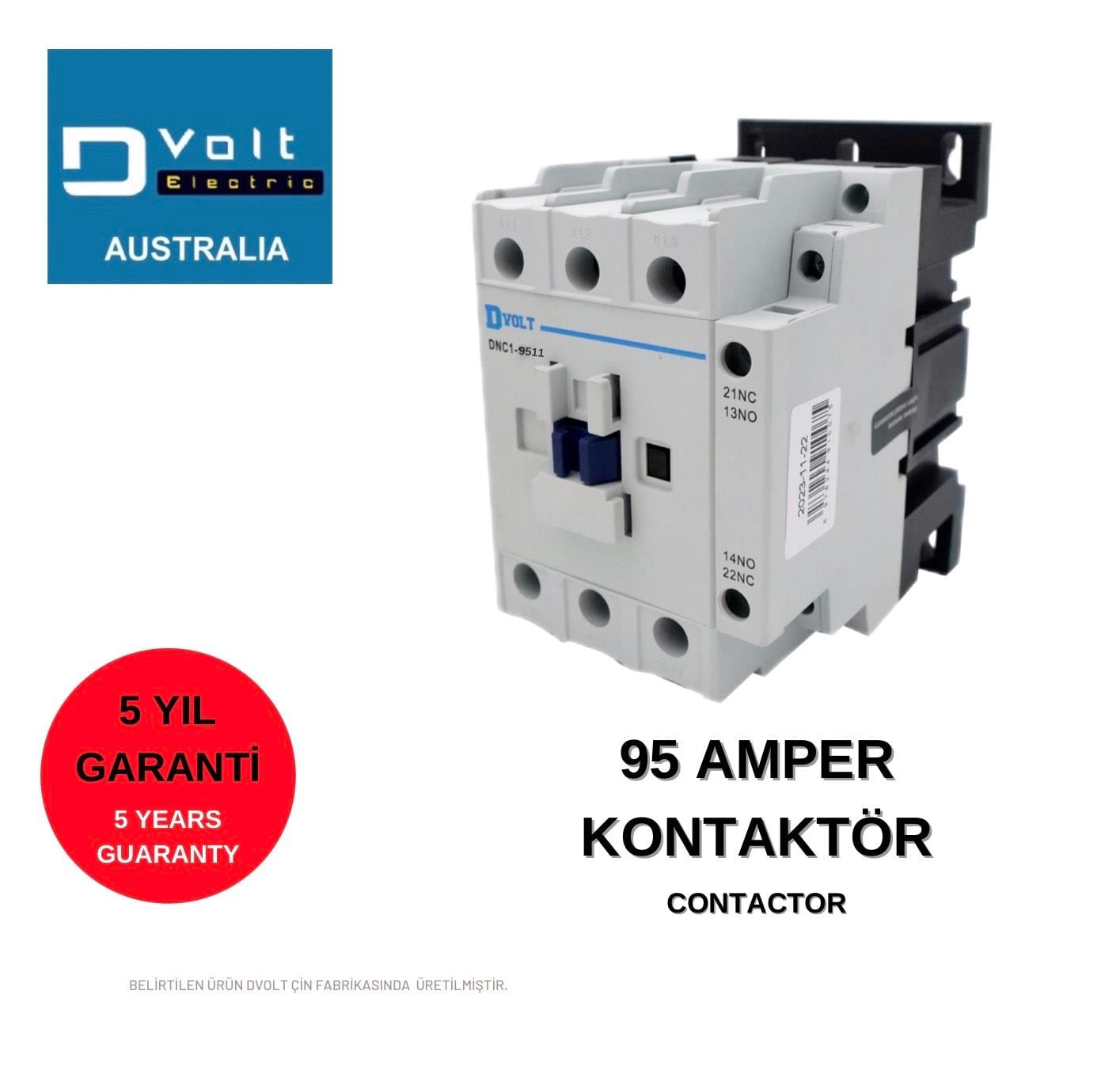 Kontaktörler, Kaçak Akımlar ve Şalt MalzemelerDvoltDvolt 9511 AC KONTAKTÖR 1NO+1NC