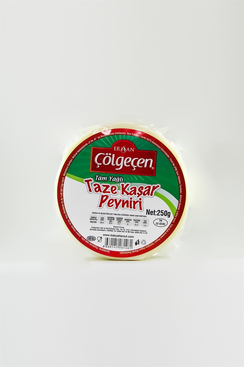 TAZE KAŞAR PEYNİRİ 250 GR.