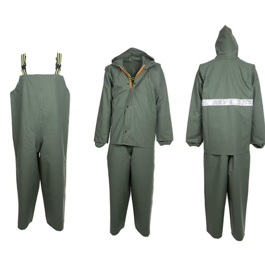 Captain Gırgırcı Yağmurluk Fermuarlı Alt Üst Takım Lüx (Askılı) XXL