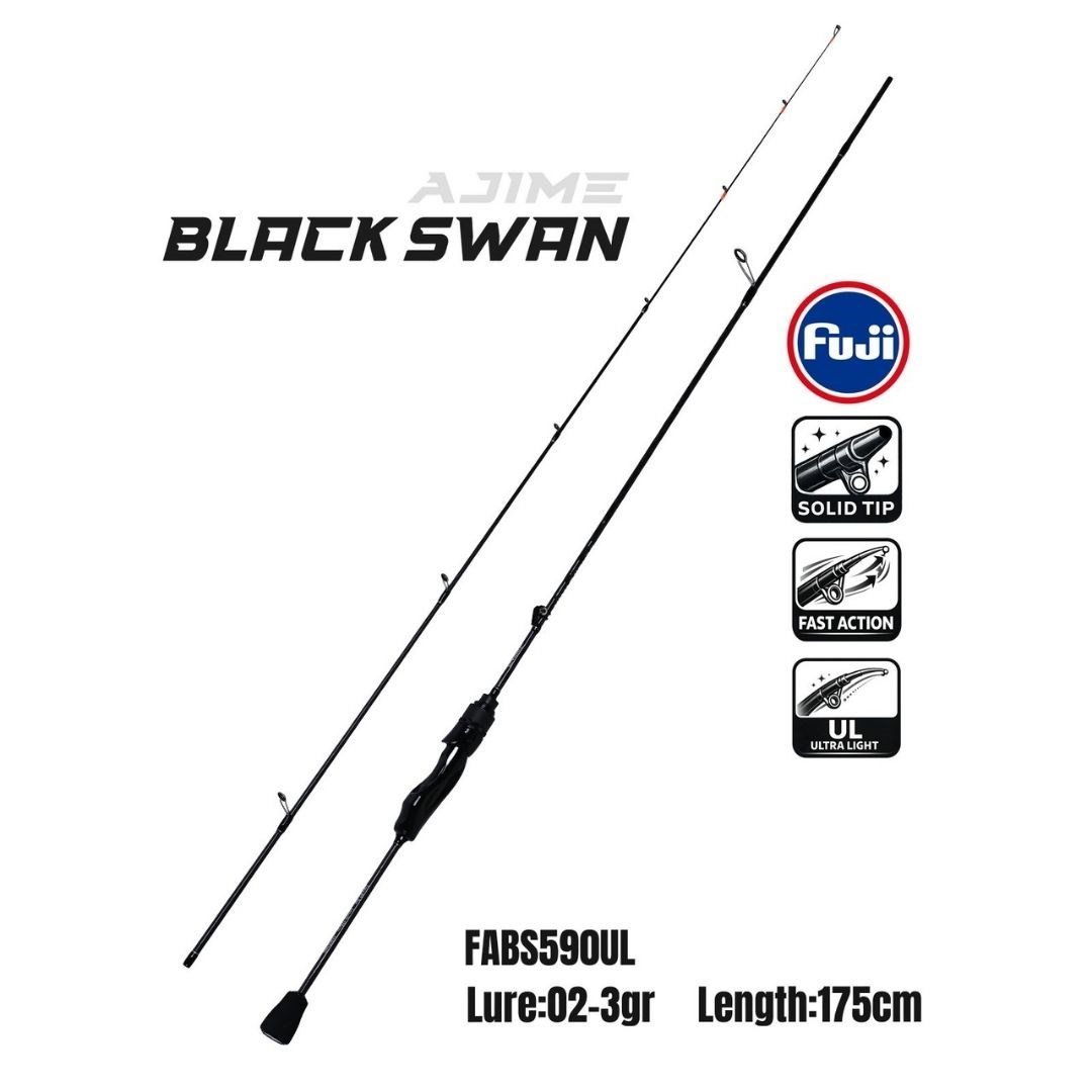 Fujin Ajime Black Swan 175cm 02-3gr Aji LRF Kamışı