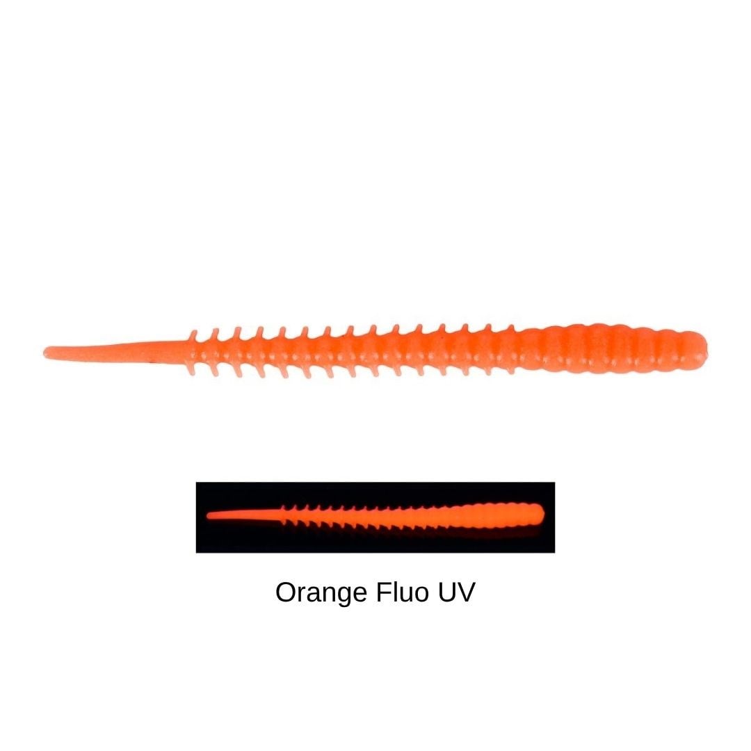 Fujin Bio Worm 6cm Floating Sıvılı Kokulu LRF Silikonu Orange Fluo UV