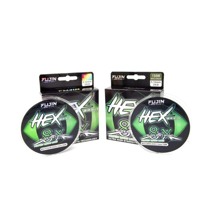 Fujin Hex Braid 8x 150mt Moss Green PE İp Misina 0,16 mm