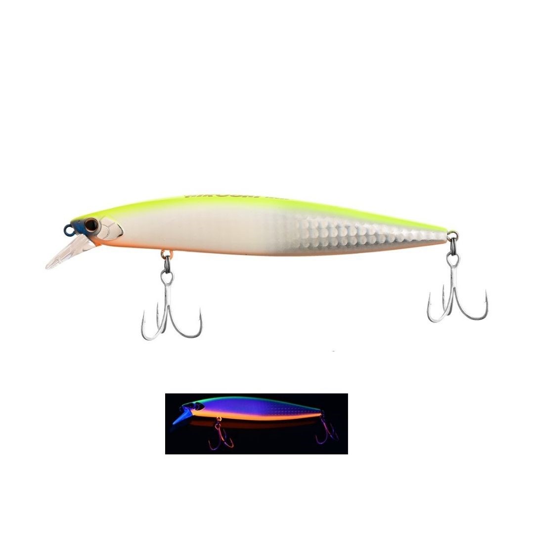 Fujin Hiroshi 120mm 21gr Slow Sinking Maket Balık 026 Chart Back Pearl