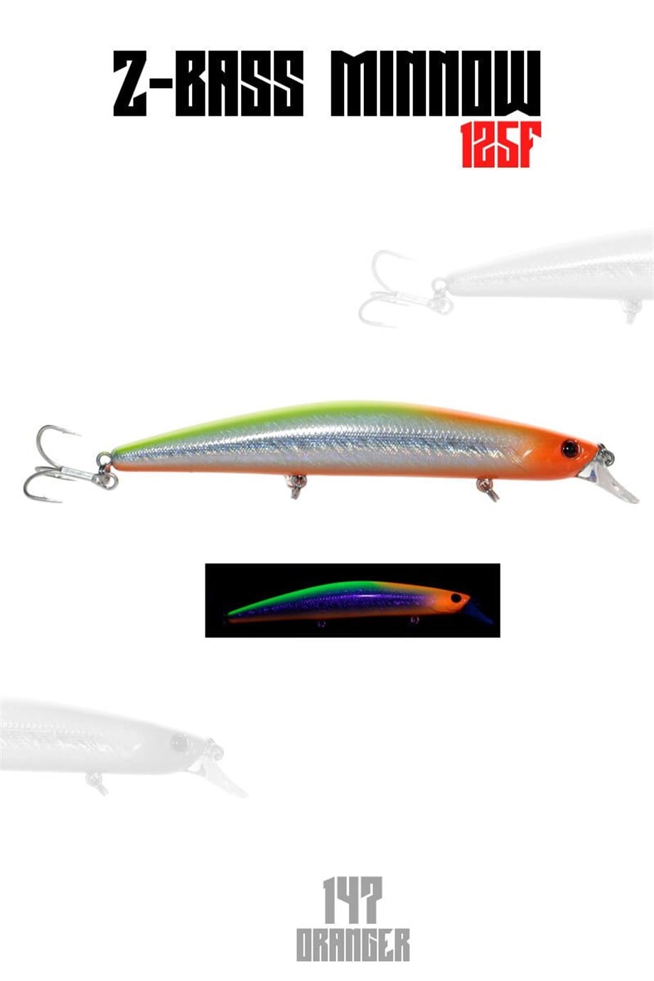 Fujin Z-Bass Minnow 125F 21gr Maket Balık 147 Oranger