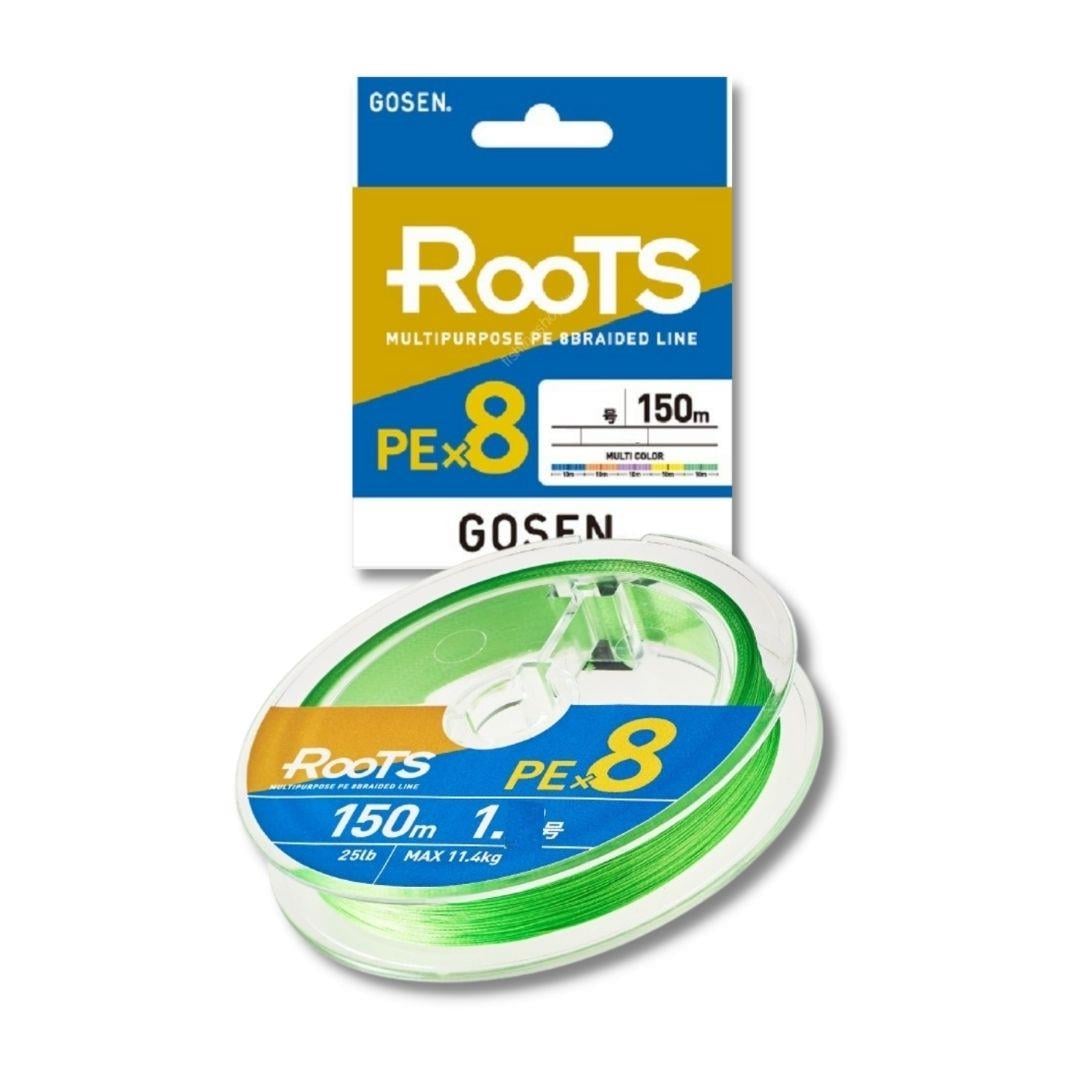 Gosen X8 Roots 1.0 PE 8 Örgü Spin İp Misina 150mt A.Yeşil