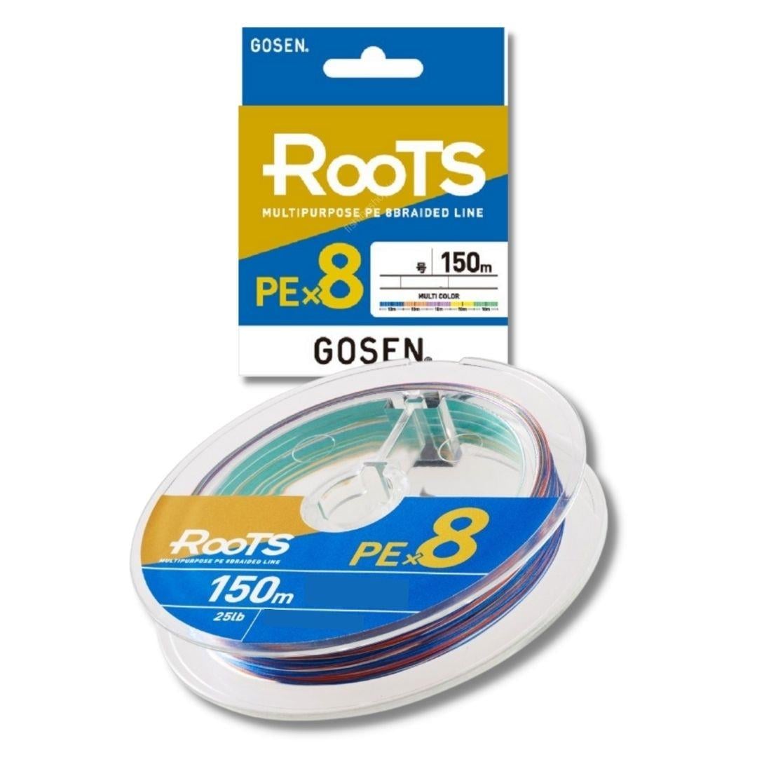 Gosen X8 Roots PE 1.5 150mt Multi Color 8 Örgü Spin İp Misina