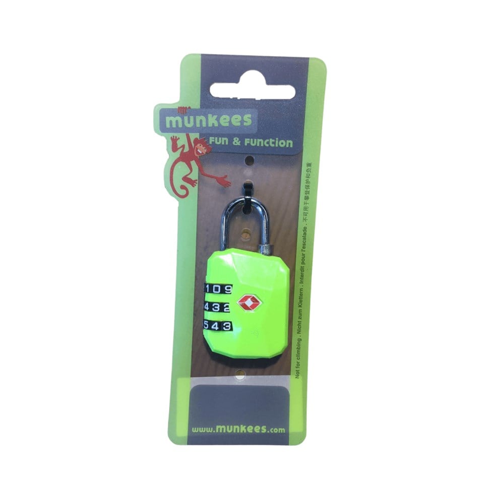 Munkees 3618 Bavul Fermuar Kilidi Diamond Yeşil
