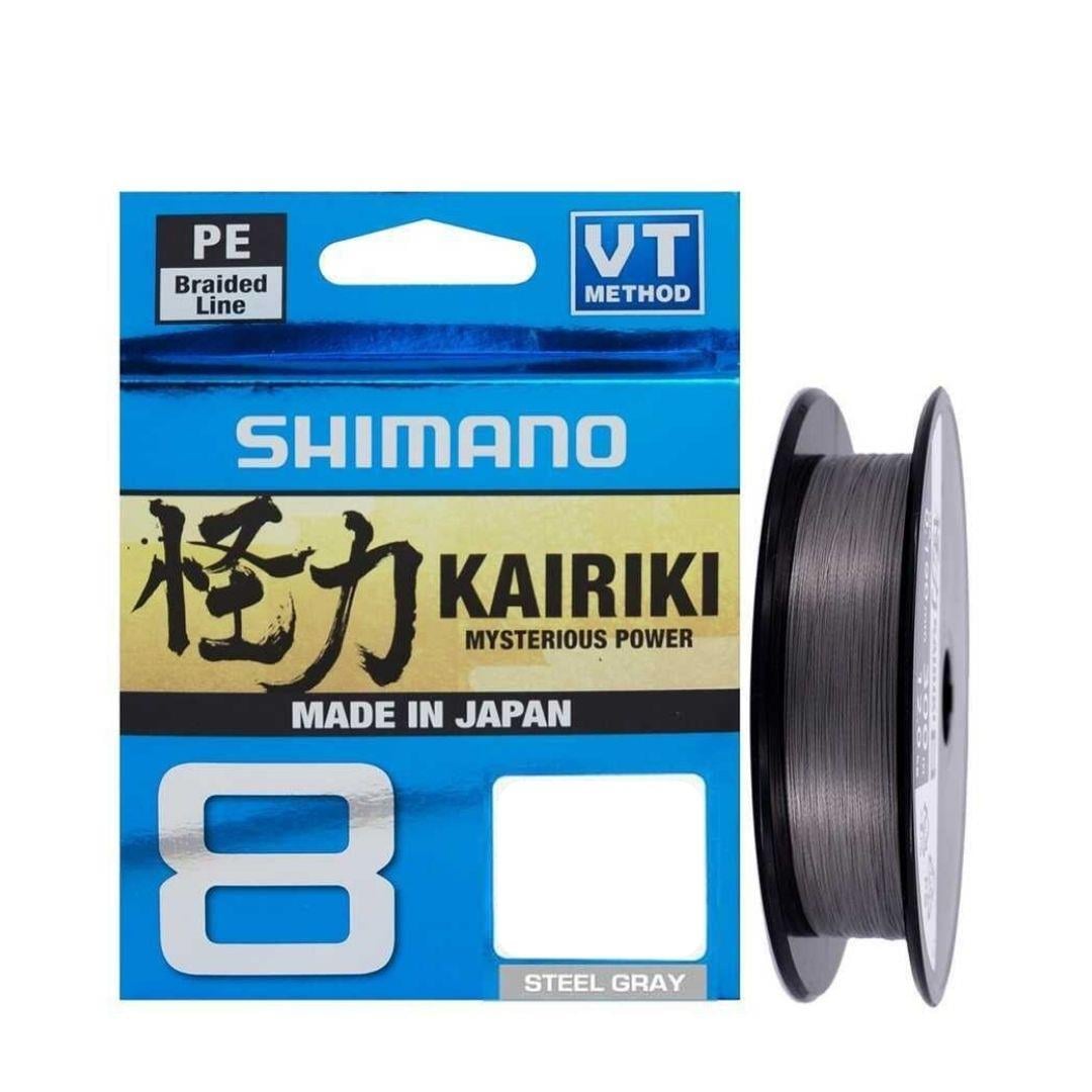 Shimano Kairiki 8 Örgü İp Misina 150m Steel Gray 0.06mm / 5.3kg
