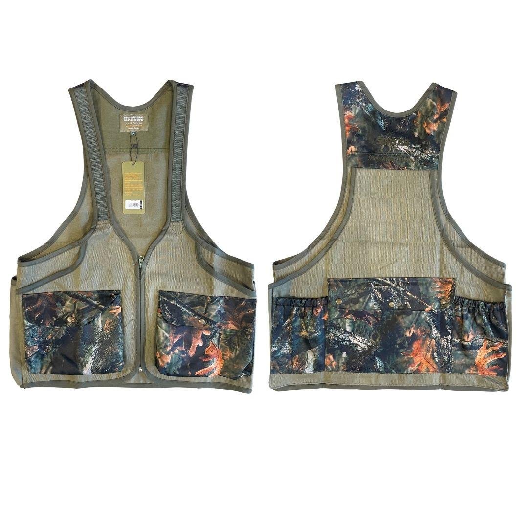 Spayko Askılı Haki-Orman Desen Avcı Yeleği L