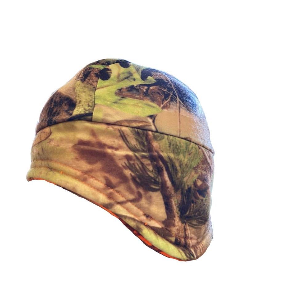 Spayko Çift Taraflı Orman Desenli - Turuncu Avcı Polar Bere