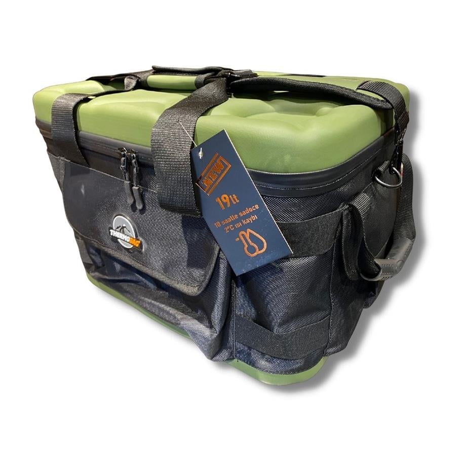 Thermo Bag Thermobag 19 Litre Termal Soğutucu Çanta [Dijital Derece Göstergeli] Haki