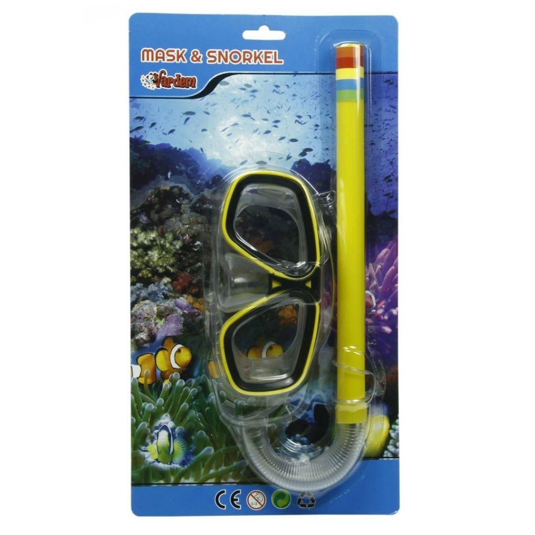 Vardem Yetişkin Maske Şnorkel Set Kartela Sarı