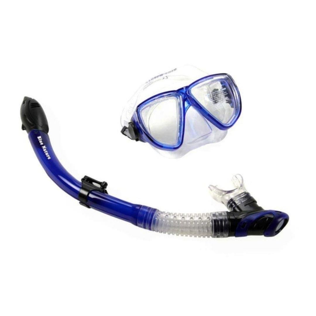 Vardem Yüzücü Maske Şnorkel Set (8+ Yaş) Mavi