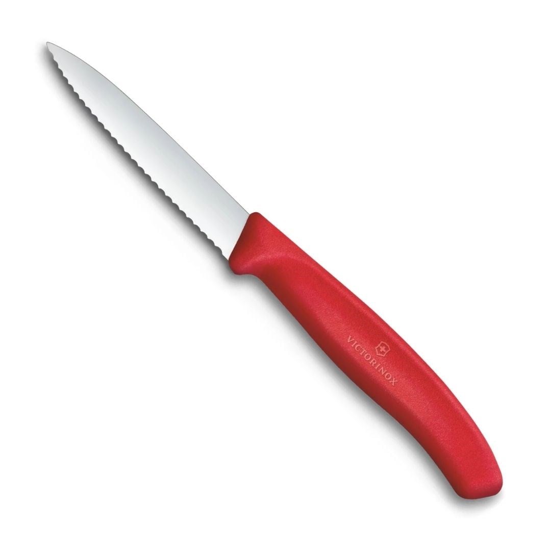 Victorinox 6.7631.C1 8cm Kırmızı Tırtıklı Soyma Bıçağı