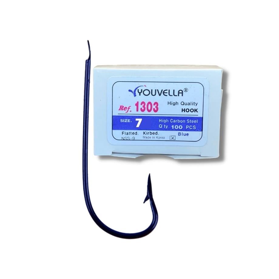 Youvella 1303 Çapari İğnesi Çapraz 100 lü Kutu Siyah No:7