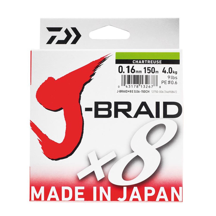 Daiwa J-Braid 8B Chartreuse 150M İp Misina