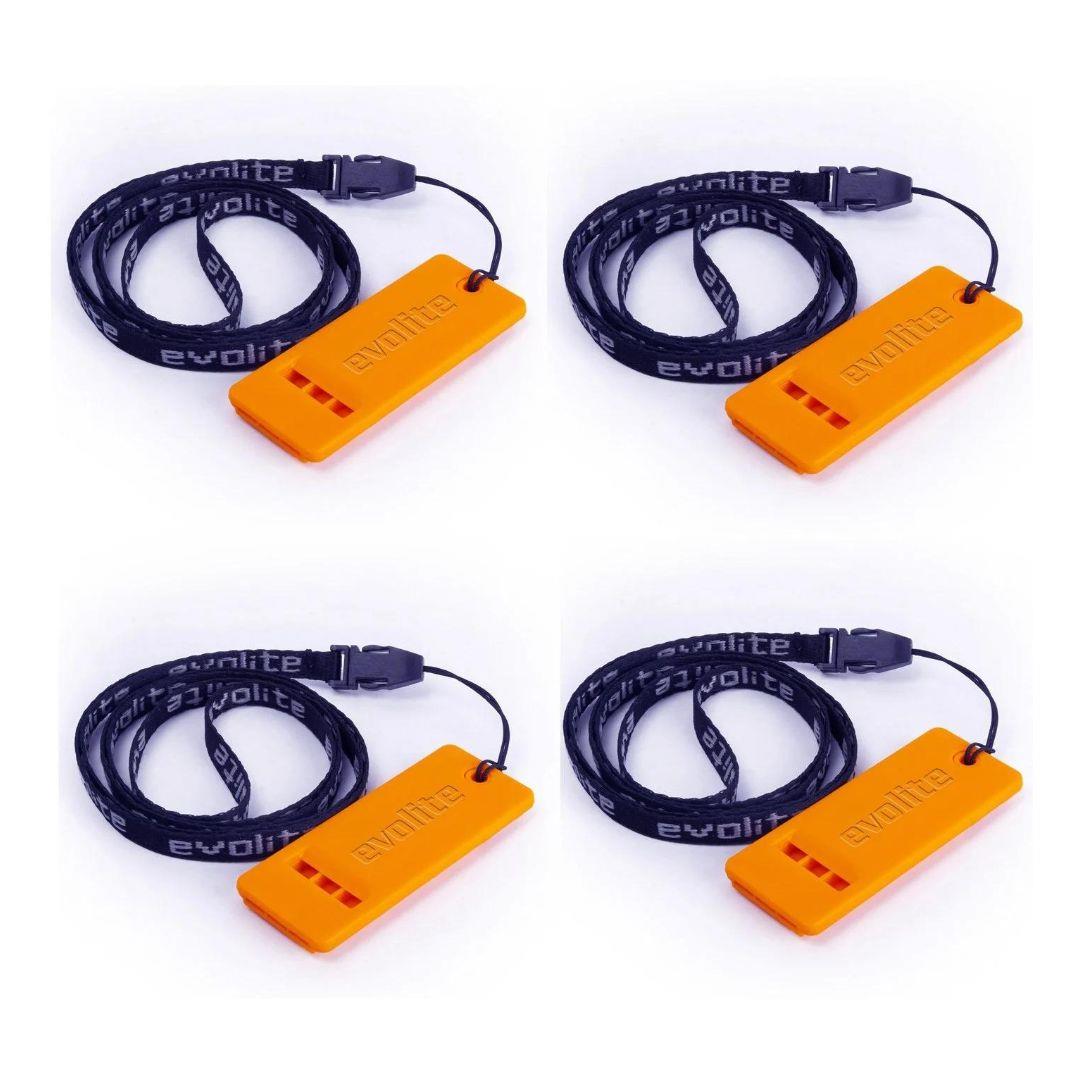 Evolite Rescue Deprem Düdüğü 4 Adet - Turuncu 126 desibel