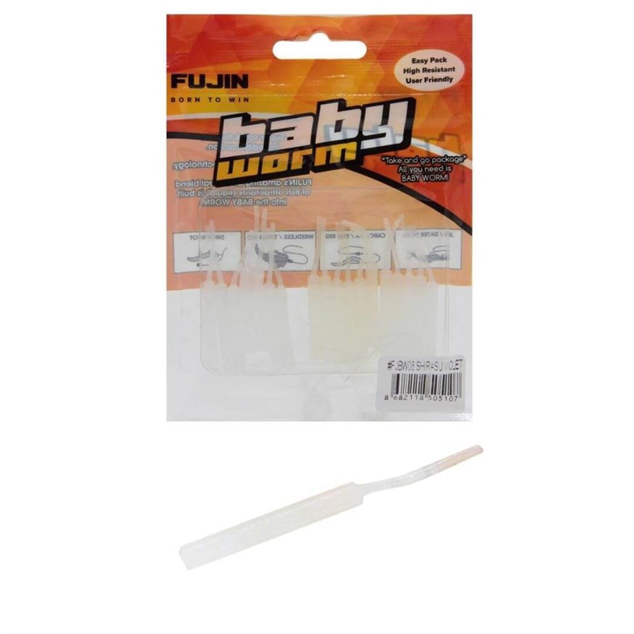 Fujin Baby Worm 5.2 cm Floating LRF Silikonu Shirasu Violet