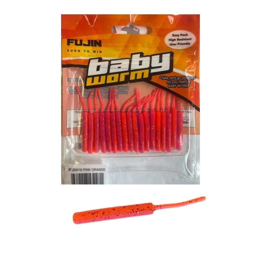 Fujin Baby Worm 5,2cm Floating LRF Silikonu PinkOrange