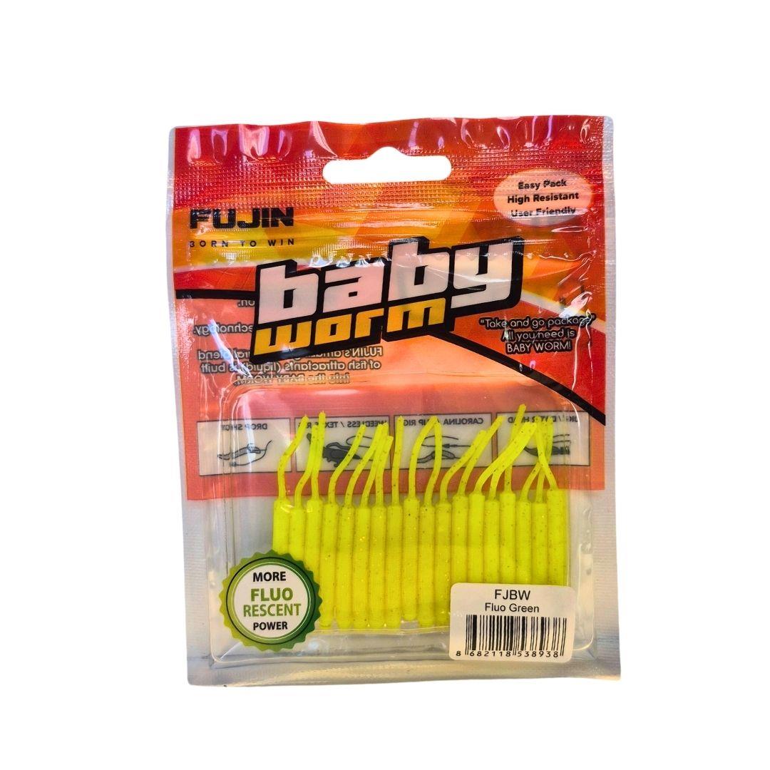 Fujin Baby Worm 5,2cm Floating LRF Silikonu Fluo Green