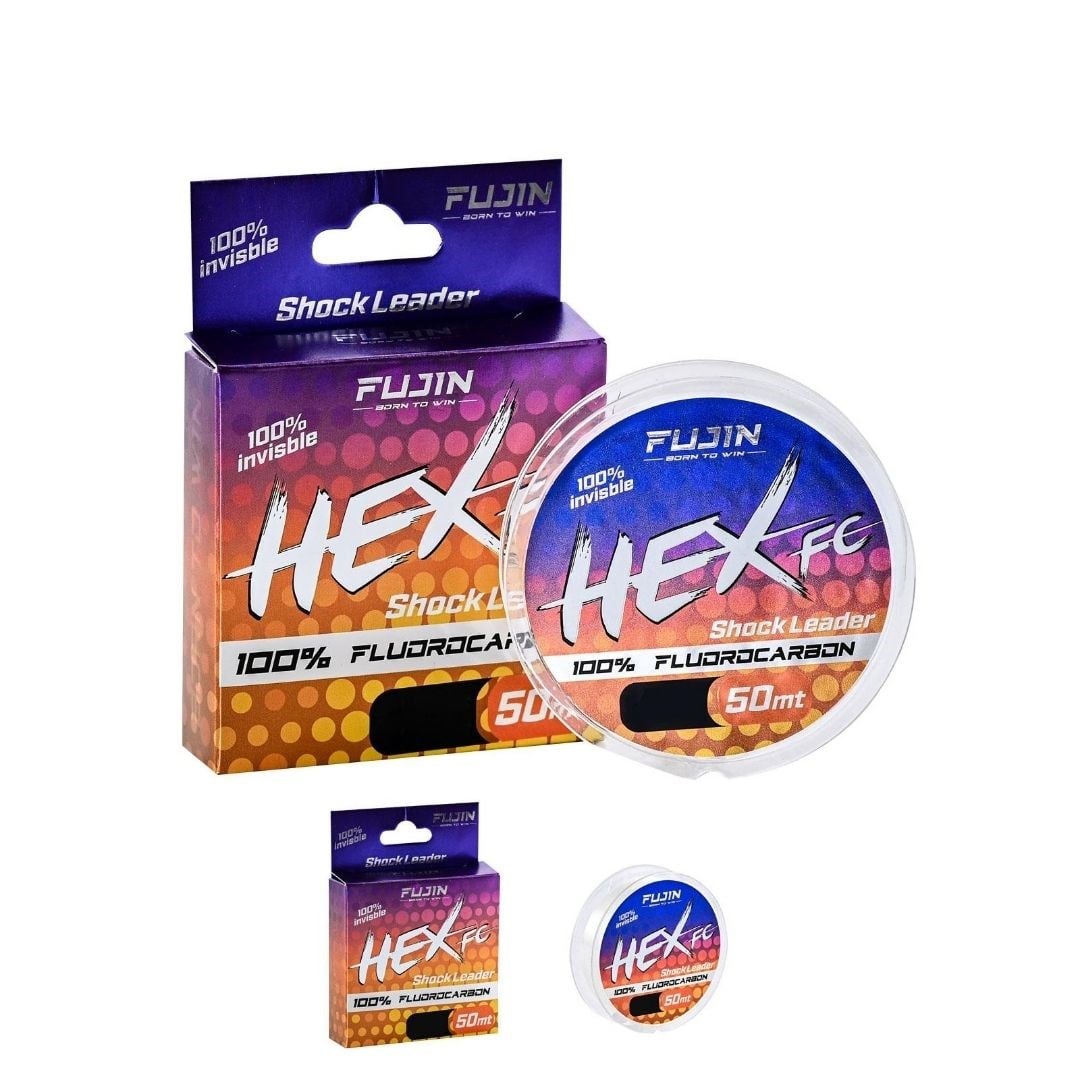 Fujin Hex %100 FC Leader 50mt Misina 0,10 mm