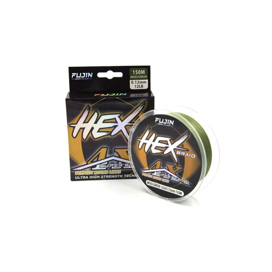 Fujin Hex Braid 4x 150mt Moss Green PE İp Misina 0,08 mm