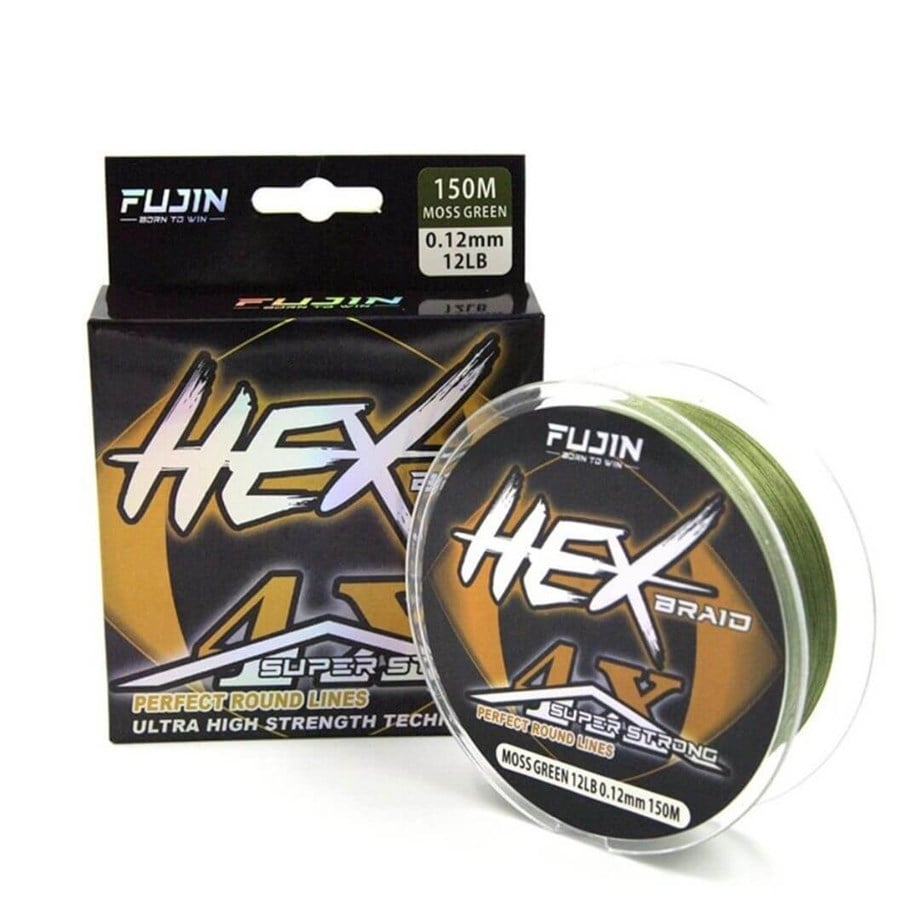 Fujin Hex Braid 4x 150mt Moss Green PE İp Misina 0,10 mm