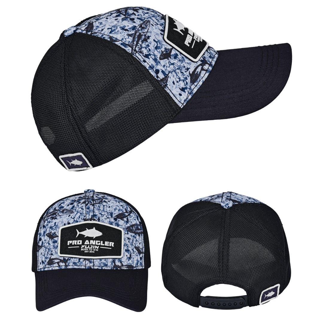 Fujin Pro Angler Black Fish + White Bench Şapka