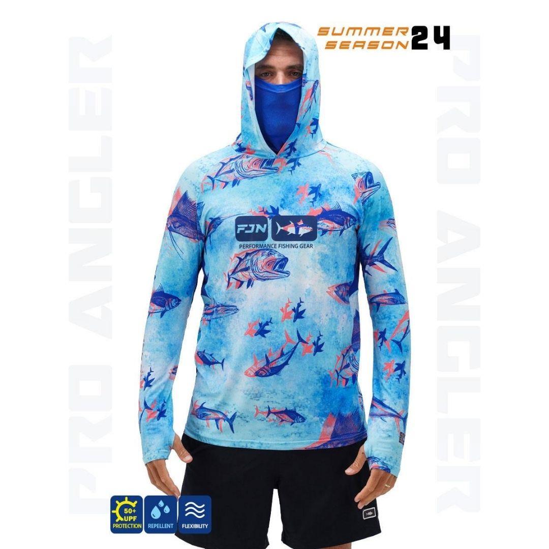 Fujin Pro Angler S24 Buff&Hoodie Echo Fish XLarge (XL)