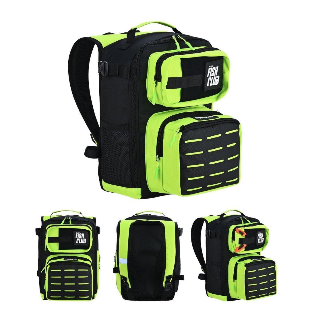 Fujin ProAji Back Pack Black Lime Balıkçı Sırt Çantası