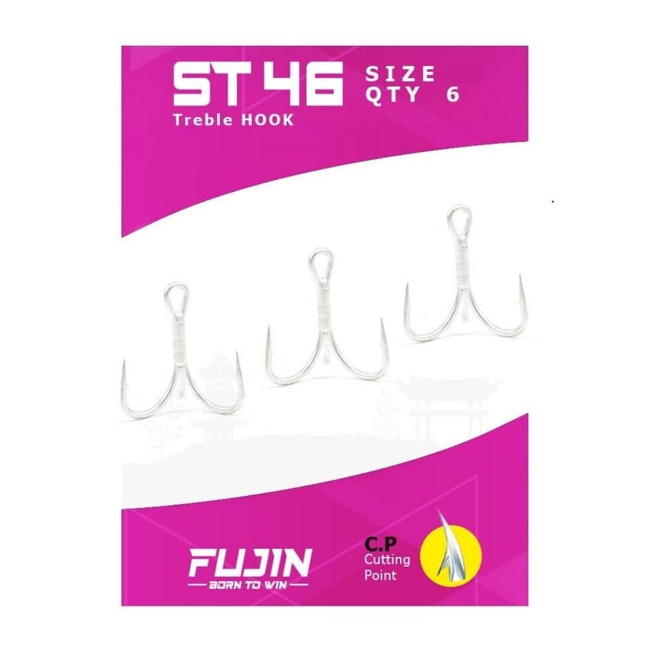 Fujin ST46 Üçlü Maket Balık İğnesi 3 no