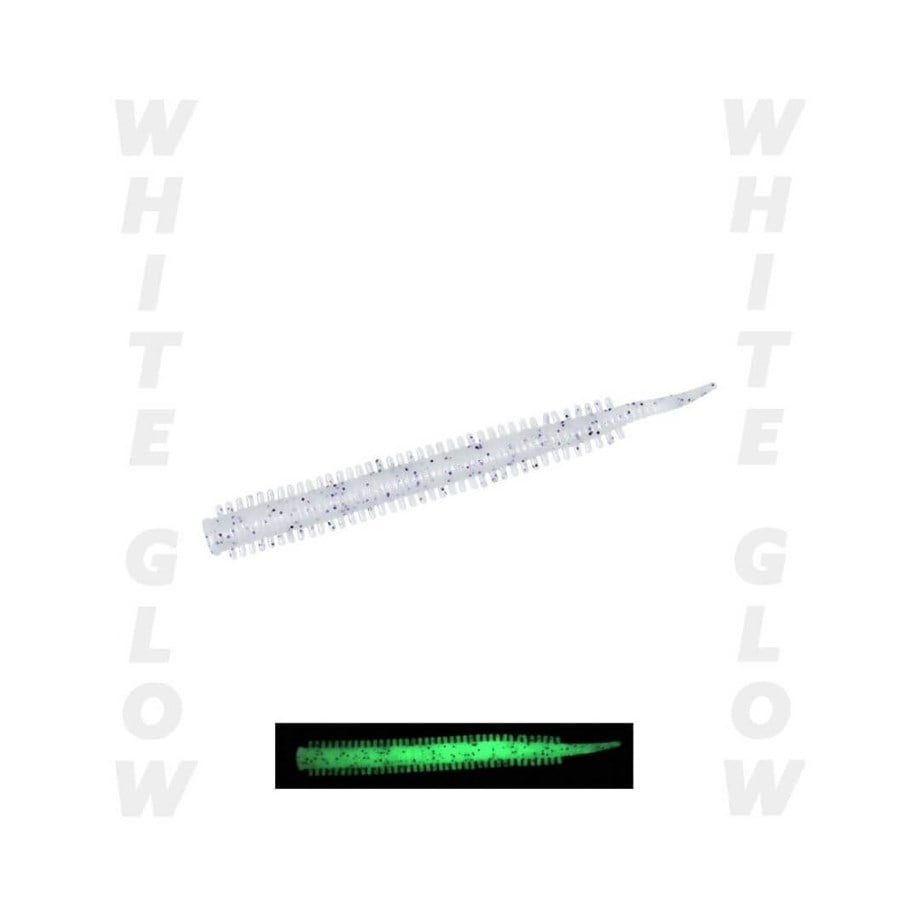 Fujin Yummy Sandworm 7cm LRF Silikonu Pearl White Glow