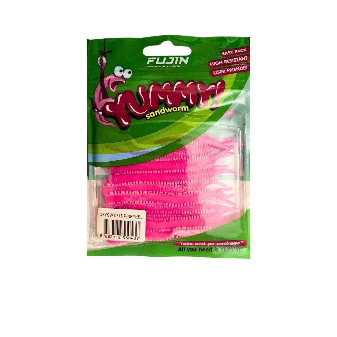 FUJIN Yummy Sandworm 7cm LRF Silikonu Pinkyeel