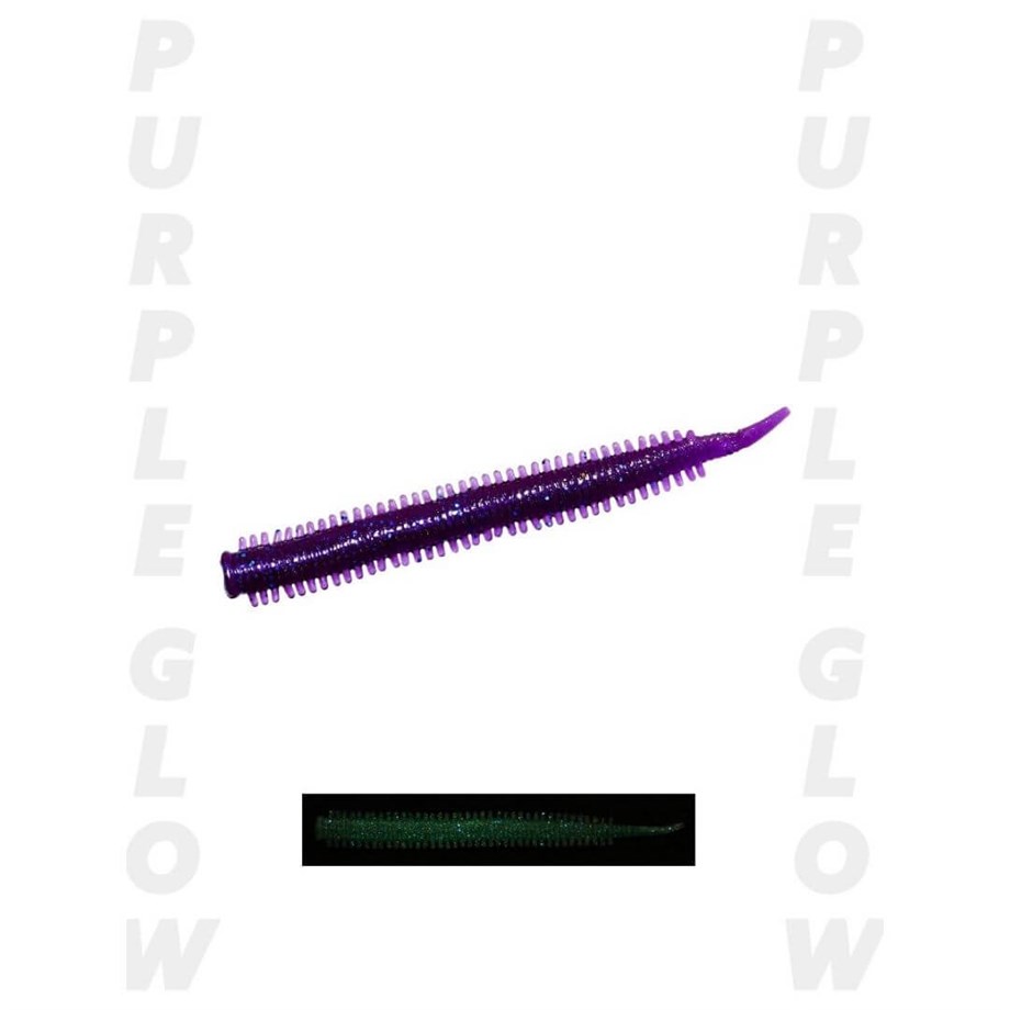 Fujin Yummy Sandworm 7cm LRF Silikonu Purple Glow